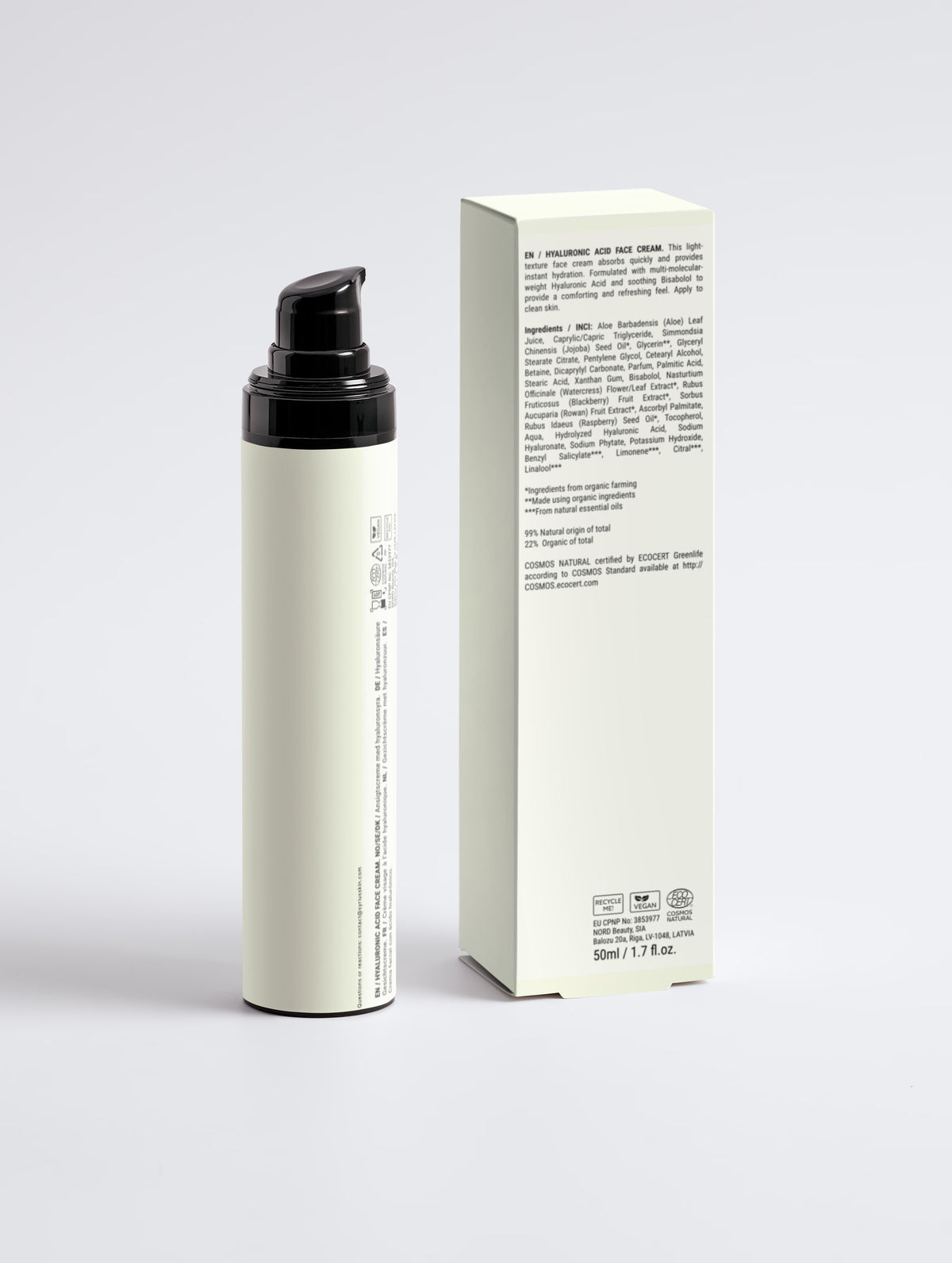 Hyaluronic Acid Face Cream - Deep Hydration for Men